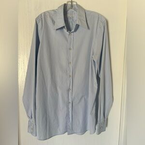 Prada light blue button up size 43/17